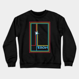 tron and three color line mark Crewneck Sweatshirt